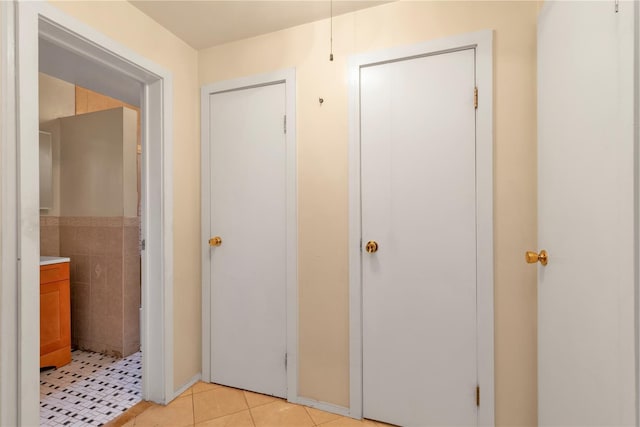 160-15 Powells Cove Blvd Unit D203, Beechhurst, NY 11357 - hall with light tile patterned flooring