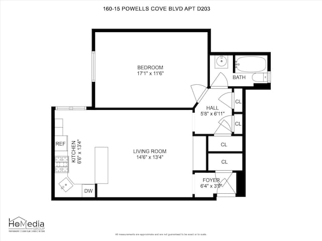 160-15 Powells Cove Blvd Unit D203, Beechhurst, NY 11357 - property floor plan