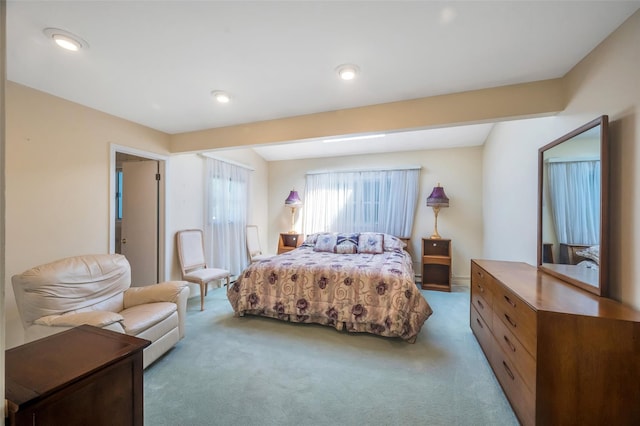 383 Old Country Rd, Deer Park, NY 11729 - bedroom featuring light carpet and recessed lighting