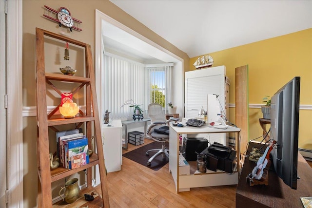 133-20 87th St Unit 3, Ozone Park, NY 11417 - office area featuring light wood finished floors