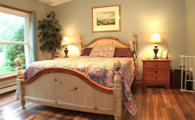 26 Saunders Ln, Wawarsing, NY 12489 - bedroom featuring wood finished floors and baseboard heating