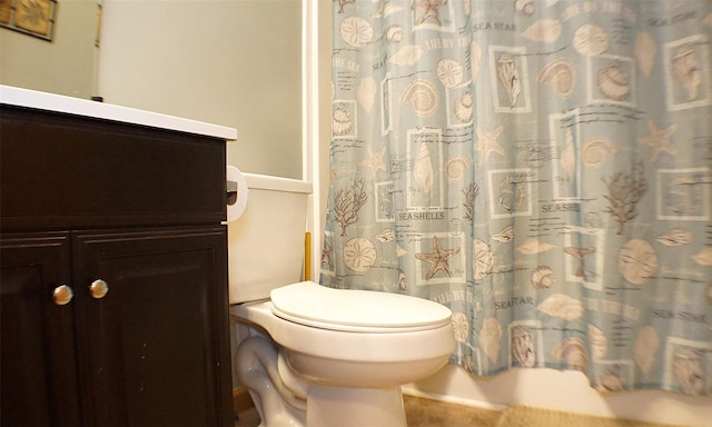 26 Saunders Ln, Wawarsing, NY 12489 - full bath featuring toilet, vanity, and curtained shower