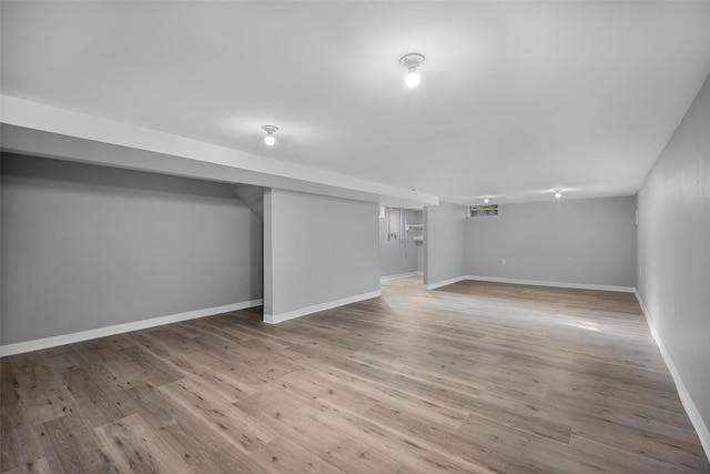 1345 Rte 82, Hopewell Junction, NY 12533 - finished below grade area with wood finished floors and baseboards