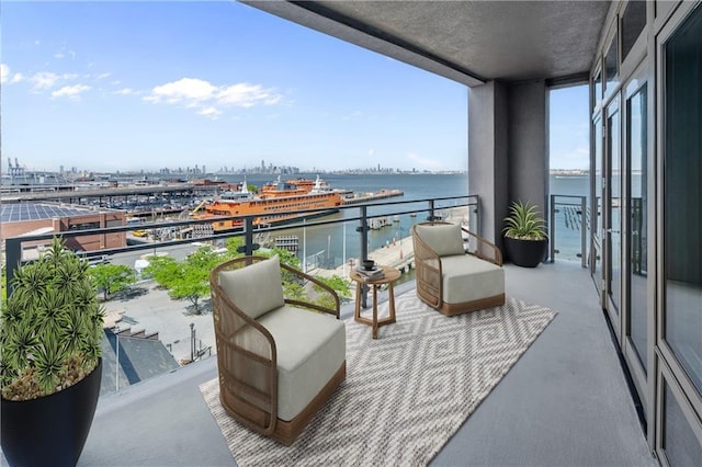 90 Bay Street Lndg Unit 6L, Staten Island, NY 10301 - balcony with a water view
