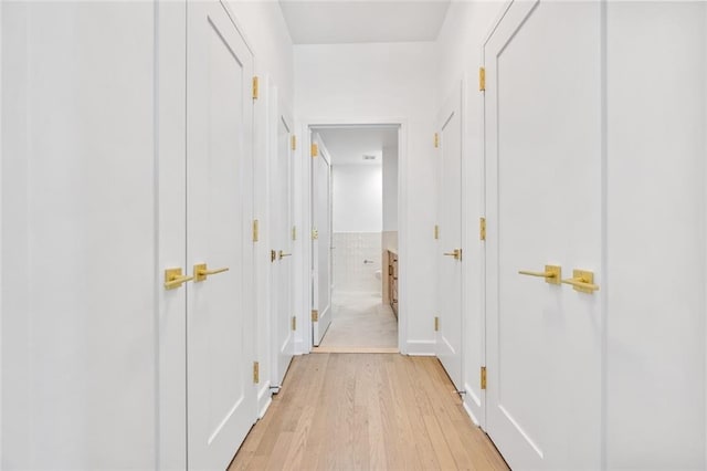 90 Bay Street Lndg Unit 6L, Staten Island, NY 10301 - corridor featuring light wood-style floors