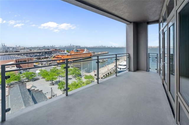 90 Bay Street Lndg Unit 6L, Staten Island, NY 10301 - balcony with a water view