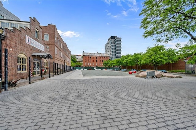 90 Bay Street Lndg Unit 6L, Staten Island, NY 10301 - view of decorative road featuring sidewalks