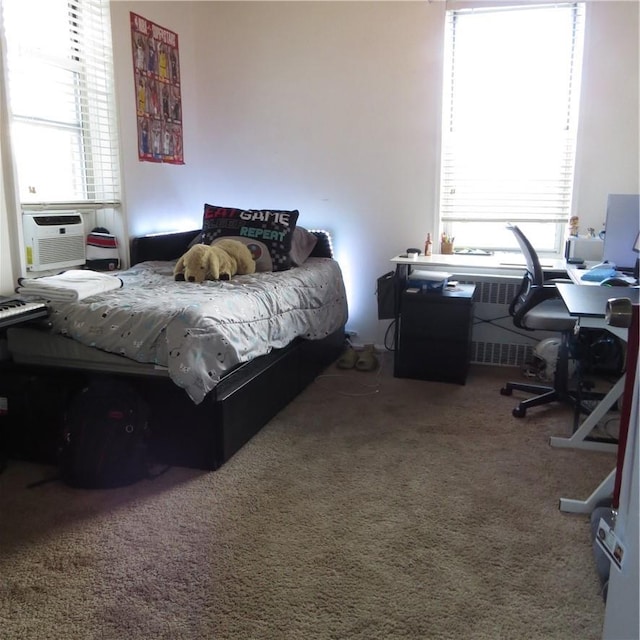 29 Abeel St Unit 6K, Yonkers, NY 10705 - carpeted bedroom featuring a desk and cooling unit