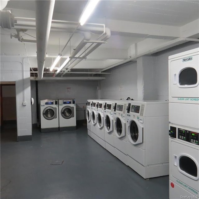 29 Abeel St Unit 6K, Yonkers, NY 10705 - community laundry with stacked washer / dryer and washer and clothes dryer