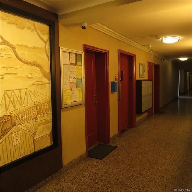 29 Abeel St Unit 6K, Yonkers, NY 10705 - corridor featuring crown molding, elevator, and baseboards