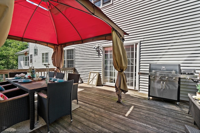30 Airport Rd, Warwick, NY 10990 - deck featuring outdoor dining space, a gazebo, and a grill