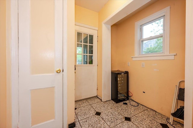 136 Linden St, Woodmere, NY 11598 - doorway to outside featuring beverage cooler