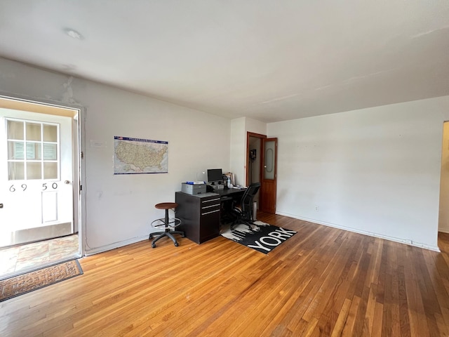 69-50 138th St Unit A, Flushing, NY 11367 - office area featuring wood-type flooring