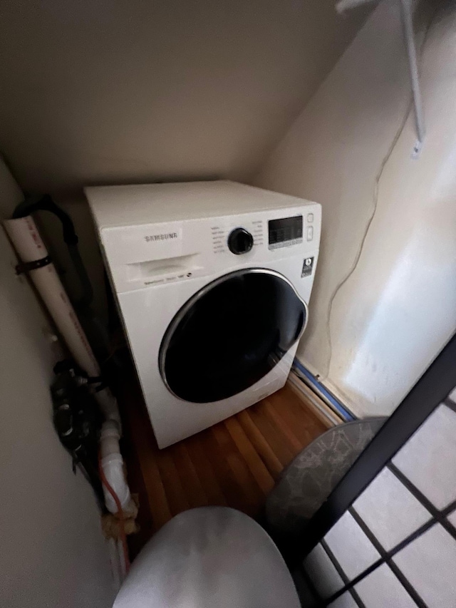 69-50 138th St Unit A, Flushing, NY 11367 - washroom featuring wood finished floors