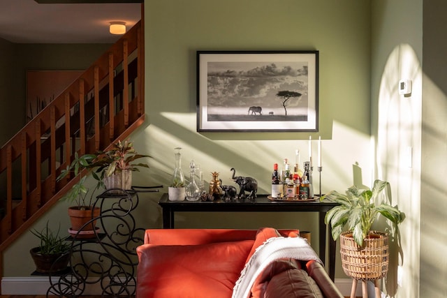 1401 State Route 28a, Hurley, NY 12491 - living area with stairway