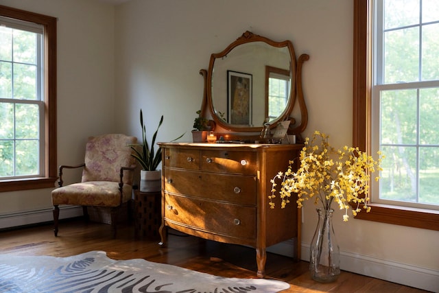 1401 State Route 28a, Hurley, NY 12491 - living area featuring baseboard heating and wood finished floors