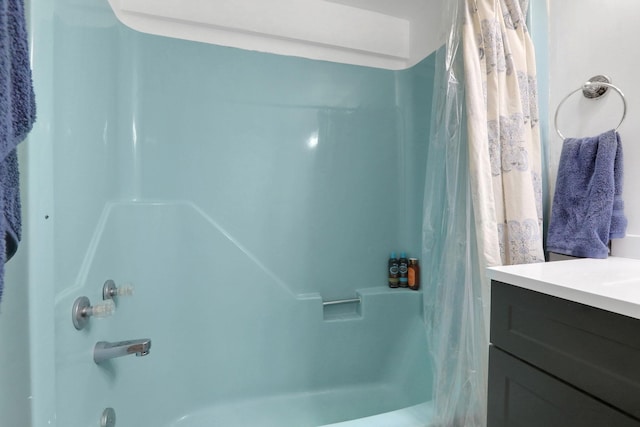 33 Greentree Dr N, Hyde Park, NY 12538 - bathroom featuring shower / bathtub combination with curtain and vanity