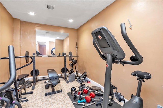 333 E Broadway Unit 1D, Long Beach, NY 11561 - workout area featuring recessed lighting