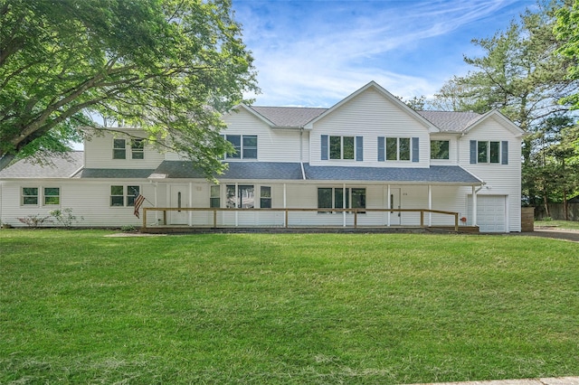 278 Parkside Ave, Miller Place, NY 11764 - view of front facade with an attached garage, roof with shingles, a front lawn, and driveway