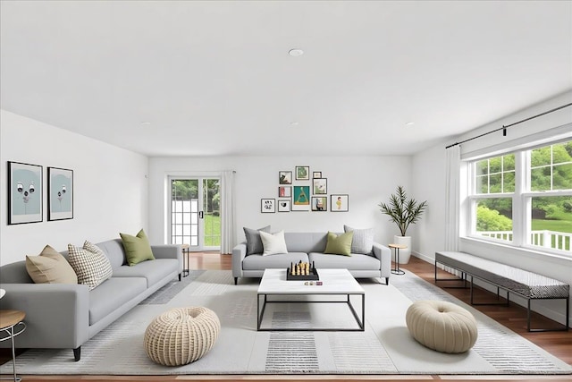145 Underhill Ln Unit 145, Peekskill, NY 10566 - living area with wood finished floors and baseboards