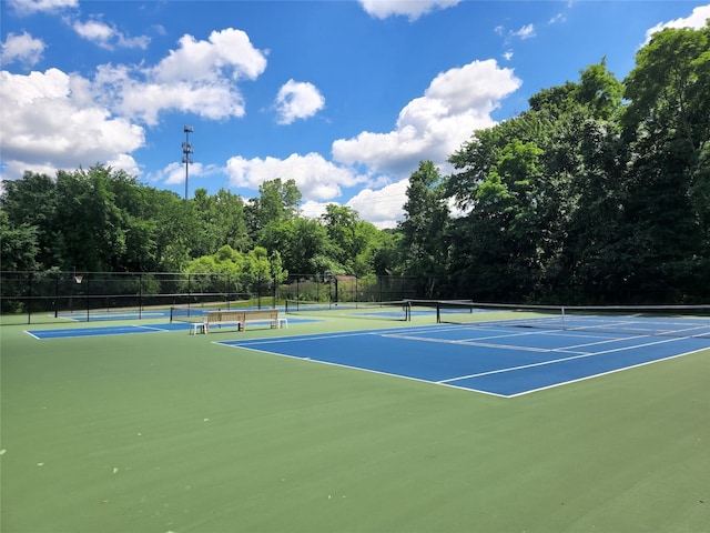 6 Chippewa Ct, Suffern, NY 10901 - view of tennis court featuring community basketball court