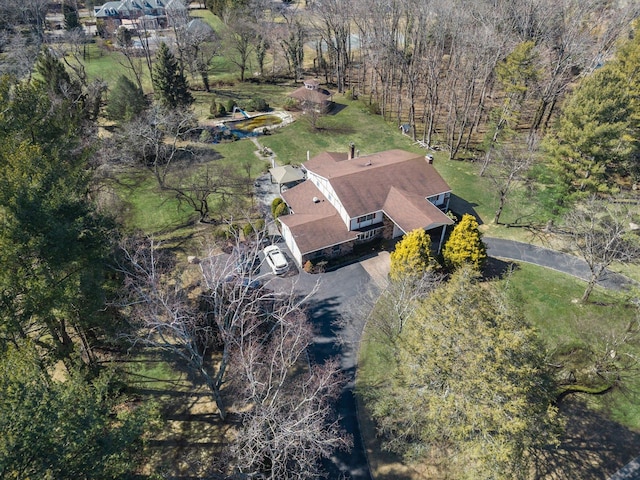 view from above of property