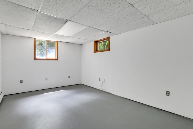 512 Watson Woods Rd, Woodstock, NY 12498 - below grade area featuring plenty of natural light and a drop ceiling