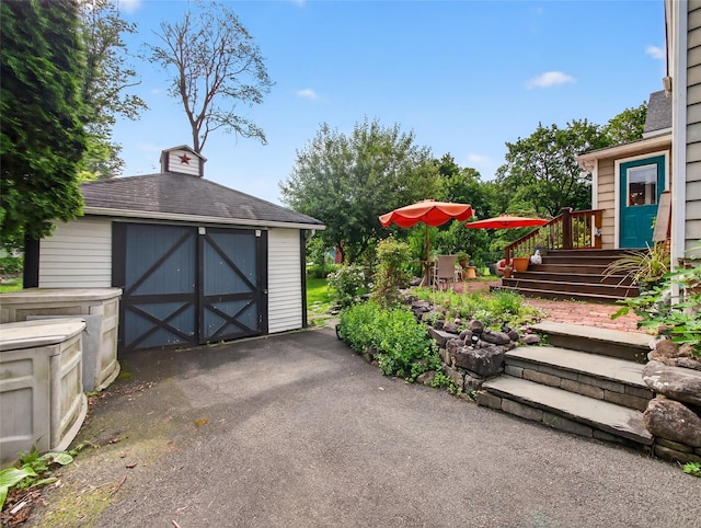 31 Hudson Ave, Stony Point, NY 10980 - garage featuring a storage shed