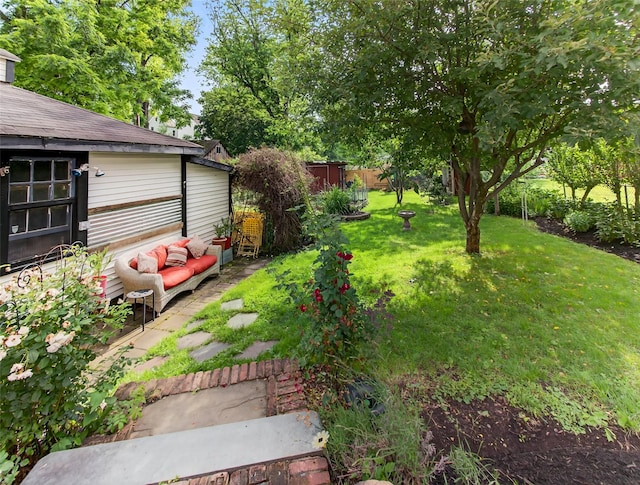 31 Hudson Ave, Stony Point, NY 10980 - view of yard featuring an outdoor hangout area
