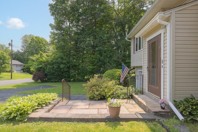 6 Regency Dr, Wappingers Falls, NY 12590 - view of green lawn with a patio area