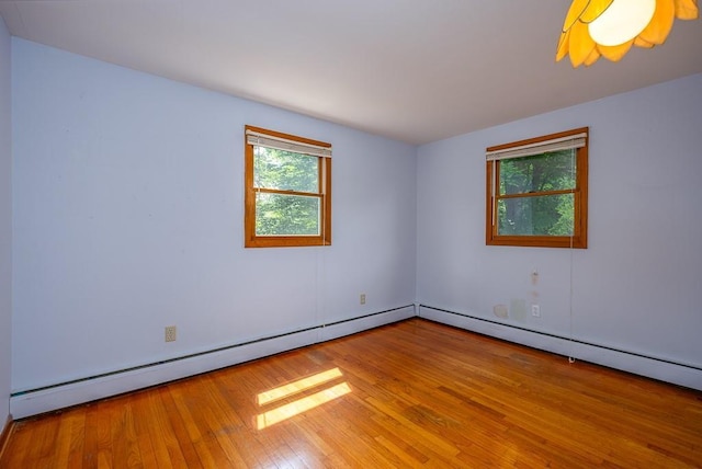 6 Regency Dr, Wappingers Falls, NY 12590 - spare room featuring wood-type flooring, a baseboard heating unit, and baseboards