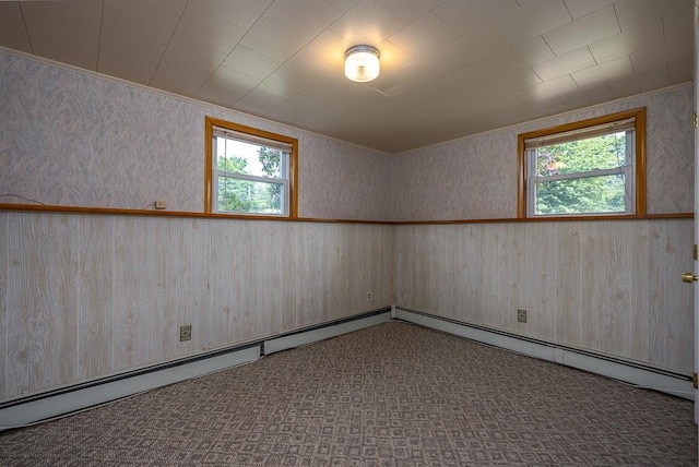 6 Regency Dr, Wappingers Falls, NY 12590 - spare room with plenty of natural light, carpet, and wooden walls