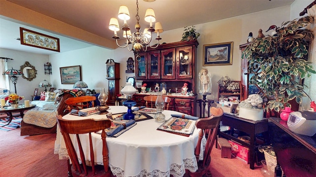4 Christine Dr, Spring Valley, NY 10977 - carpeted dining space with a chandelier