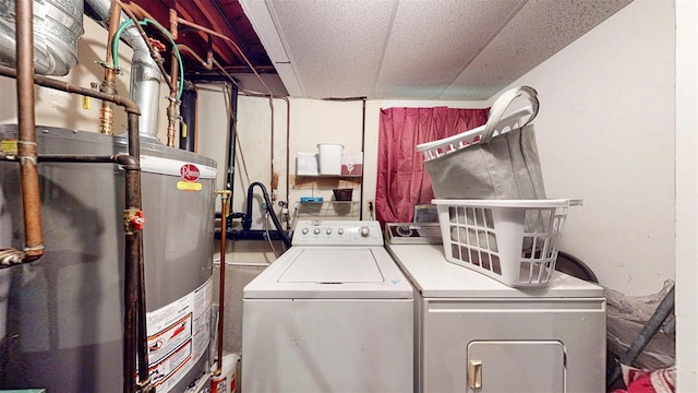 4 Christine Dr, Spring Valley, NY 10977 - laundry area with water heater and washing machine and dryer