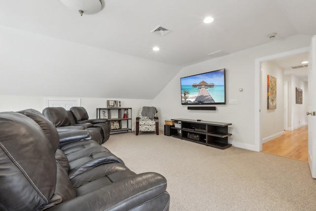 42 Panorama Dr, Warwick, NY 10990 - cinema with carpet flooring, lofted ceiling, recessed lighting, and baseboards