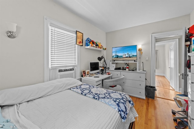 107 Underhill Ave, West Harrison, NY 10604 - bedroom with light wood-type flooring and cooling unit