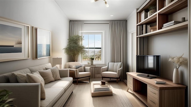 3412 Kingsland Ave, Bronx, NY 10469 - living area featuring light wood finished floors