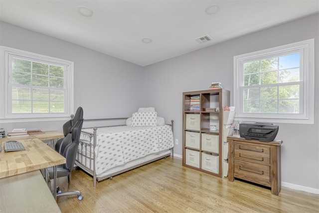 41 W Gate Rd, Suffern, NY 10901 - bedroom featuring light wood-style floors, a desk, and baseboards