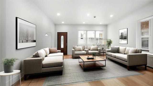 2825 Wellman Ave, Bronx, NY 10461 - living area featuring wood finished floors and recessed lighting