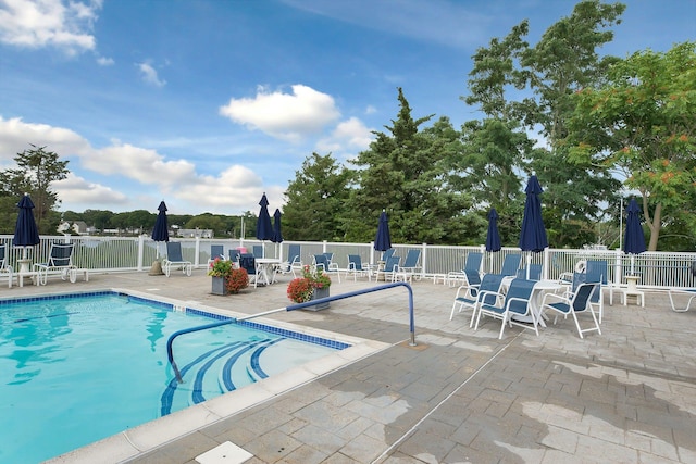 276 Dockside Ct, Moriches, NY 11955 - community pool featuring a patio