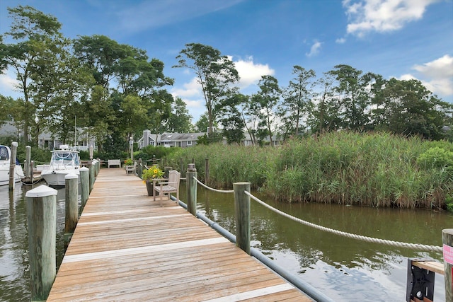 276 Dockside Ct, Moriches, NY 11955 - dock with a water view