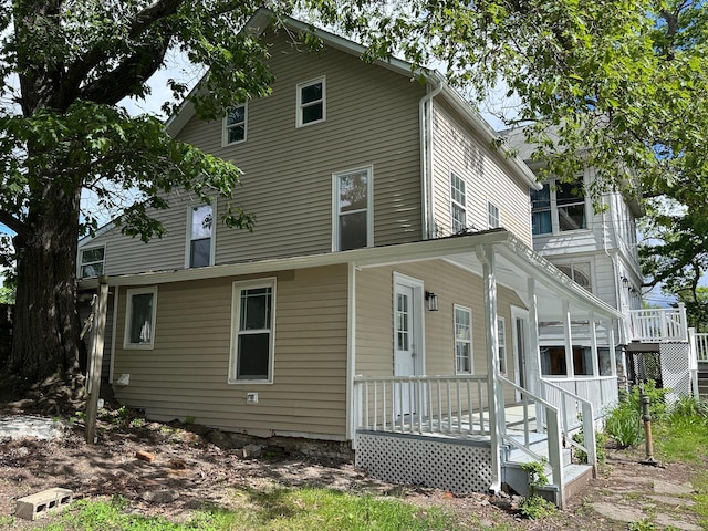 19 N Rd, Highland, NY 12528 - back of property with covered porch