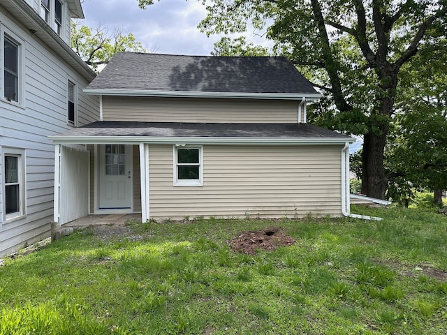 19 N Rd, Highland, NY 12528 - rear view of house featuring a lawn and a shingled roof