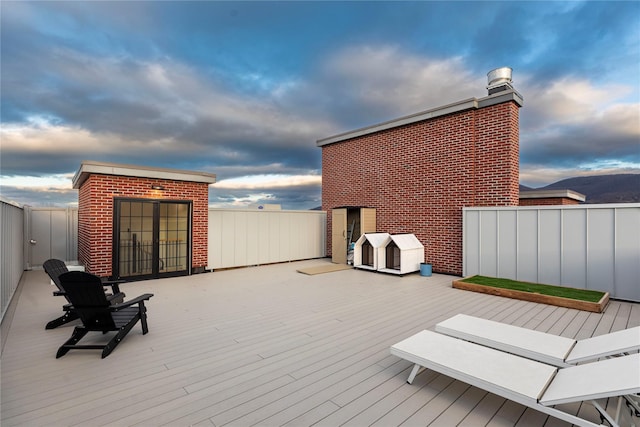 249 Main St Unit 401, Beacon, NY 12508 - view of wooden deck