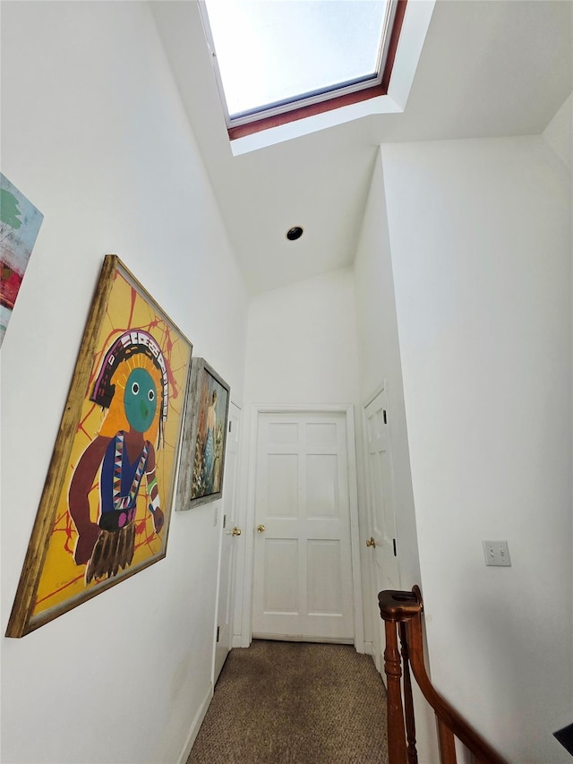 81 Anchor St, Riverhead, NY 11901 - hallway with a skylight and carpet