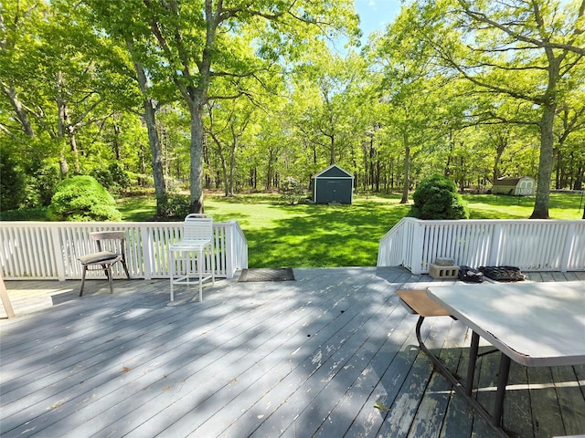 81 Anchor St, Riverhead, NY 11901 - wooden terrace with a lawn