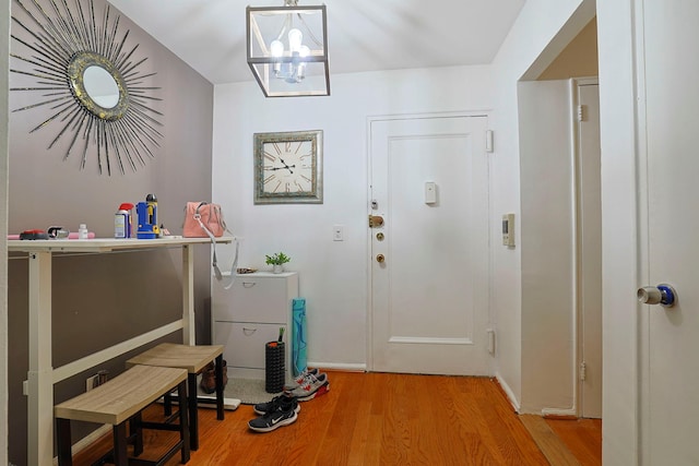 780 Bronx River Rd Unit A16, Bronx, NY 10708 - entryway with wood finished floors and a chandelier