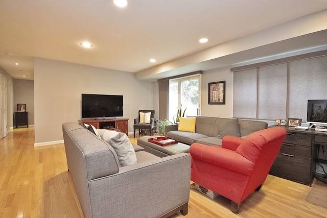 95 Charter Cir Unit 95, Ossining, NY 10562 - living area with light wood finished floors, recessed lighting, and baseboards
