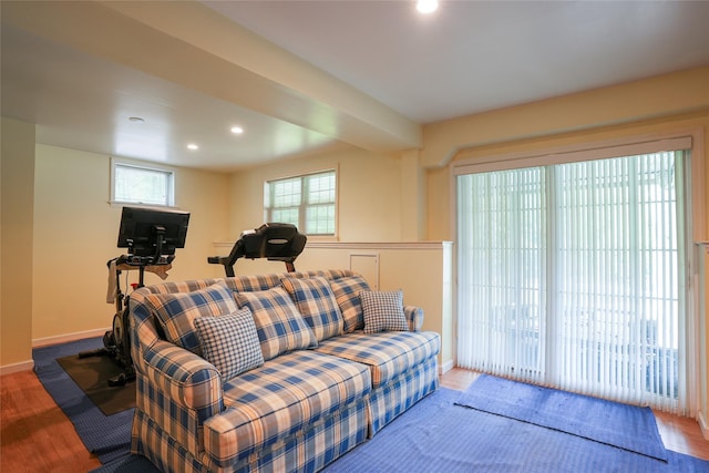 27 Millstream Ct, Pawling, NY 12564 - living room featuring wood finished floors and recessed lighting