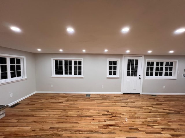 2411 Goshen Tpke, Middletown, NY 10941 - empty room featuring wood finished floors, baseboards, and recessed lighting
